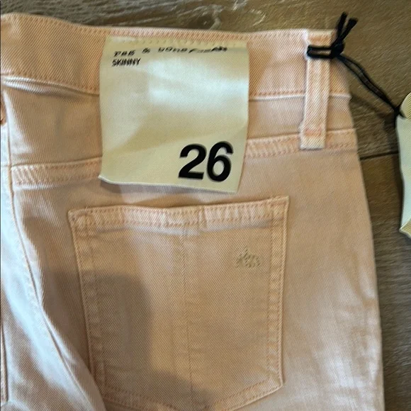 Women's Light Pink/peach Jeans  NEW - Picture 5 of 5